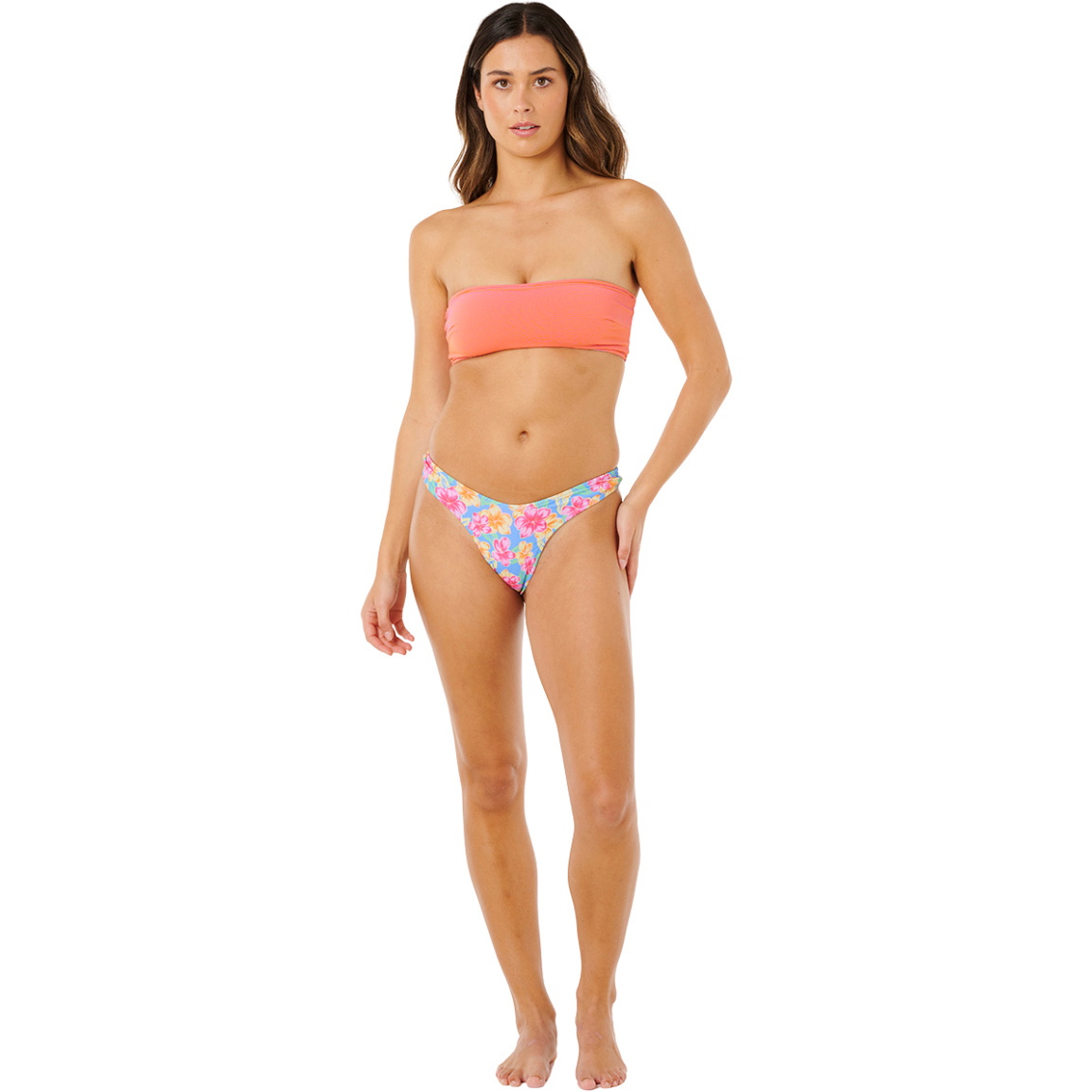 2026 Rip Curl Dames Malibu Cove Revo Bare Pant Bikini Bottoms 0X6WSW - Blue